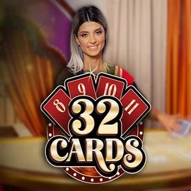 Official Live Casino logo: 32 Cards by Ezugi at Pribet Casino