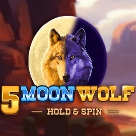 5 Moon Wolf slot logo by Apparat Gaming at Pribet Casino5 Moon Wolf