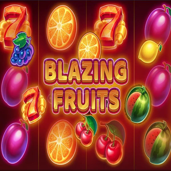 Blazing Fruits slot logo by Inbet Games at Pribet Casino