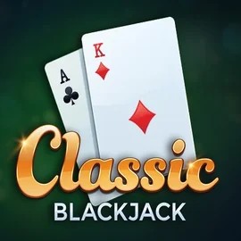 Classic Blackjack logo by Red Tiger Gaming at Pribet Casino