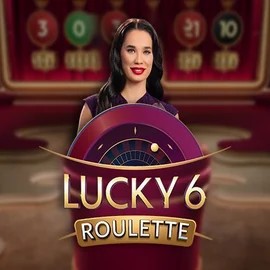 Lucky 6 Roulette slot logo by Pragmatic Play at Pribet Casino