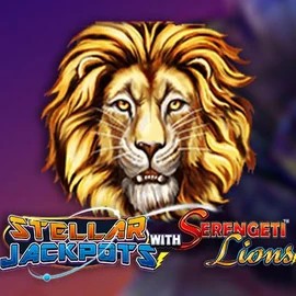 Stellar Jackpots with Serengeti Lions slot logo by Lightning Box Game at Pribet CasinoStellar Jackpots with Serengeti Lions