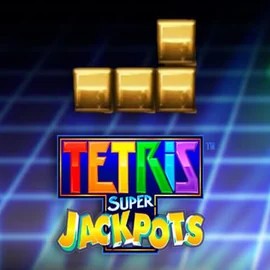 Tetris Super Jackpots slot visual from WMS available on pribets.at